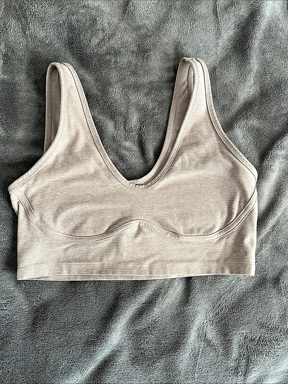 ❤️Beyond Yoga Spacedye Lift Your Spirits Bra Sports Bra in chai heather